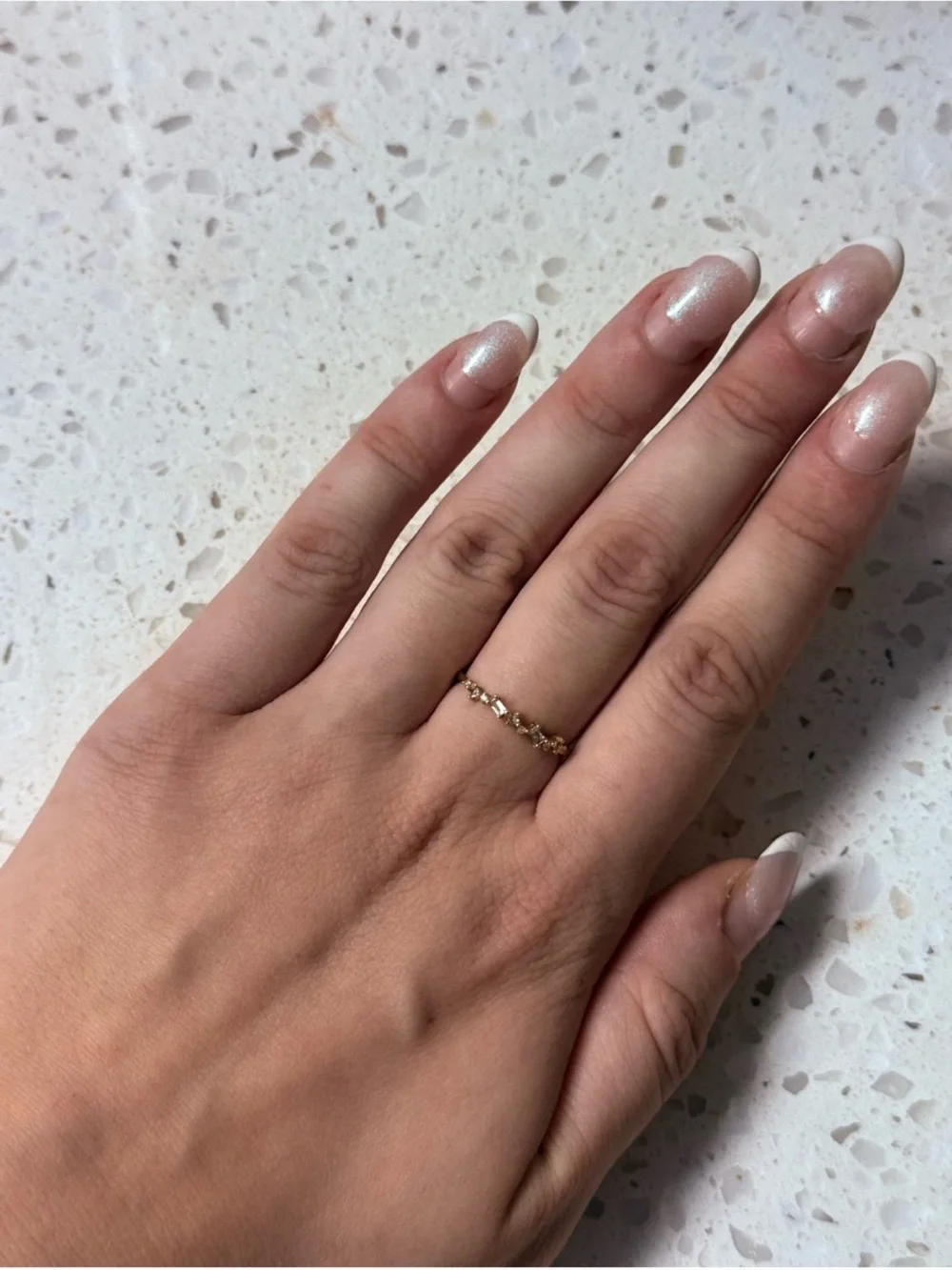Delicate Gold Starline Ring - Gold